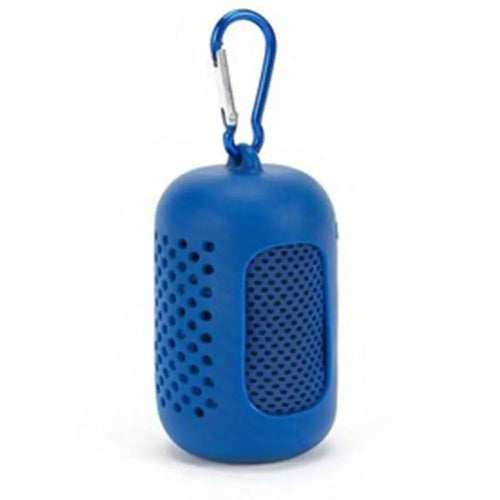 Cold Cooling Towel - Quick Drying with Circular Silicone Case