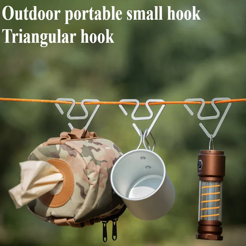 Outdoor Stainless Steel Camping Hook - Triangle 1pc