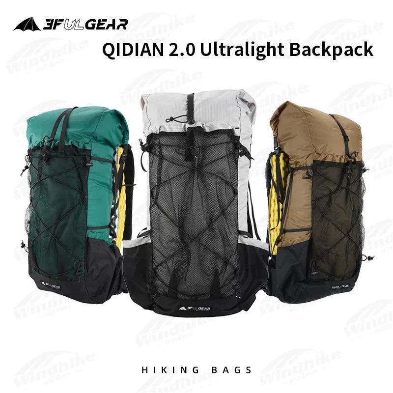 3F UL GEAR 40L+16L QIDIAN 2.0 Ultralight Camping Backpack Fashion