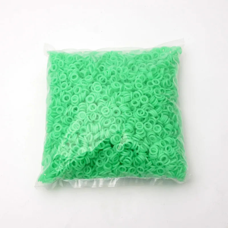 10/20PCS Fluorescent Silicone Tent Nail Ring Luminous O-shaped