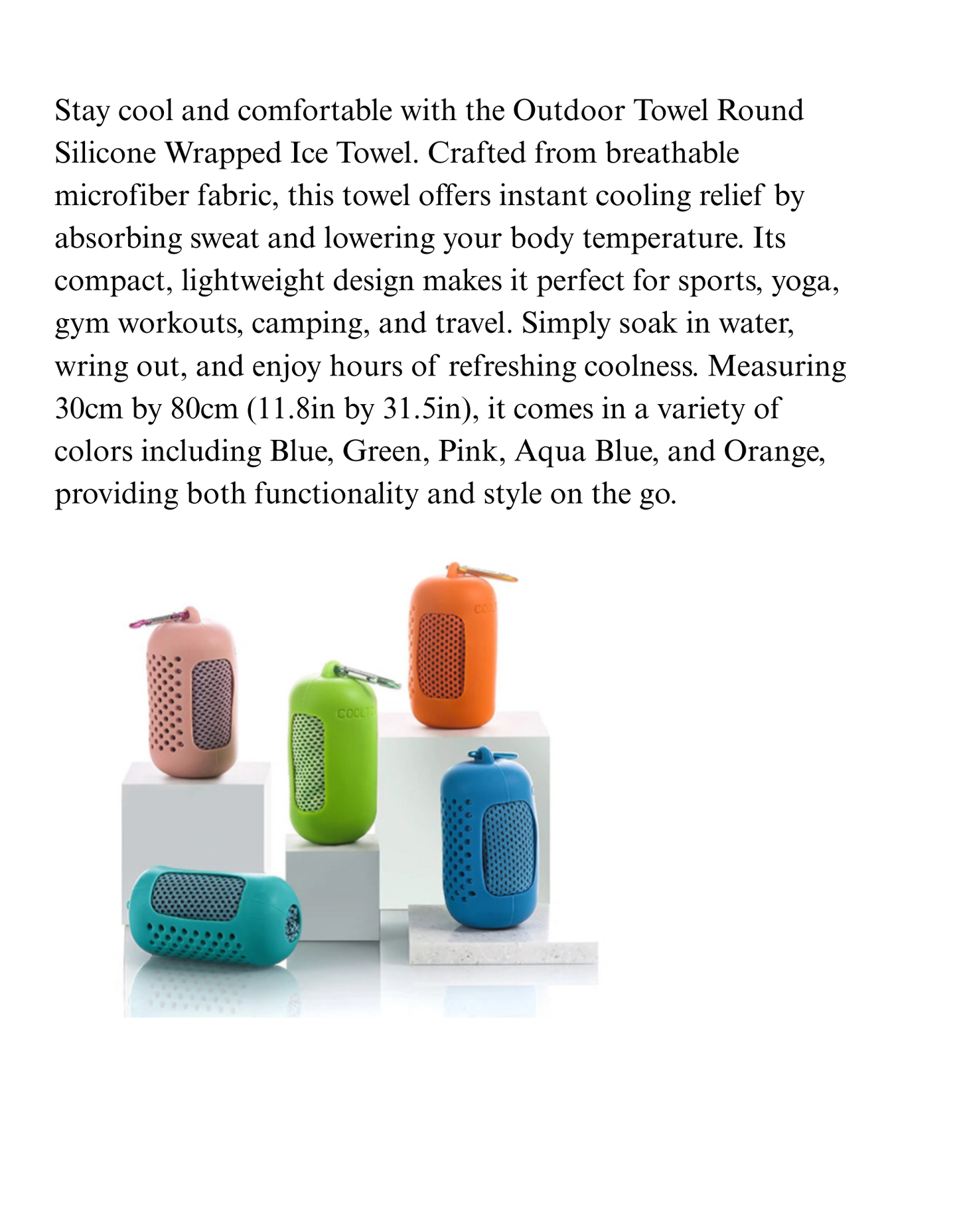 Outdoor Cooling Towel - with Silicone Case