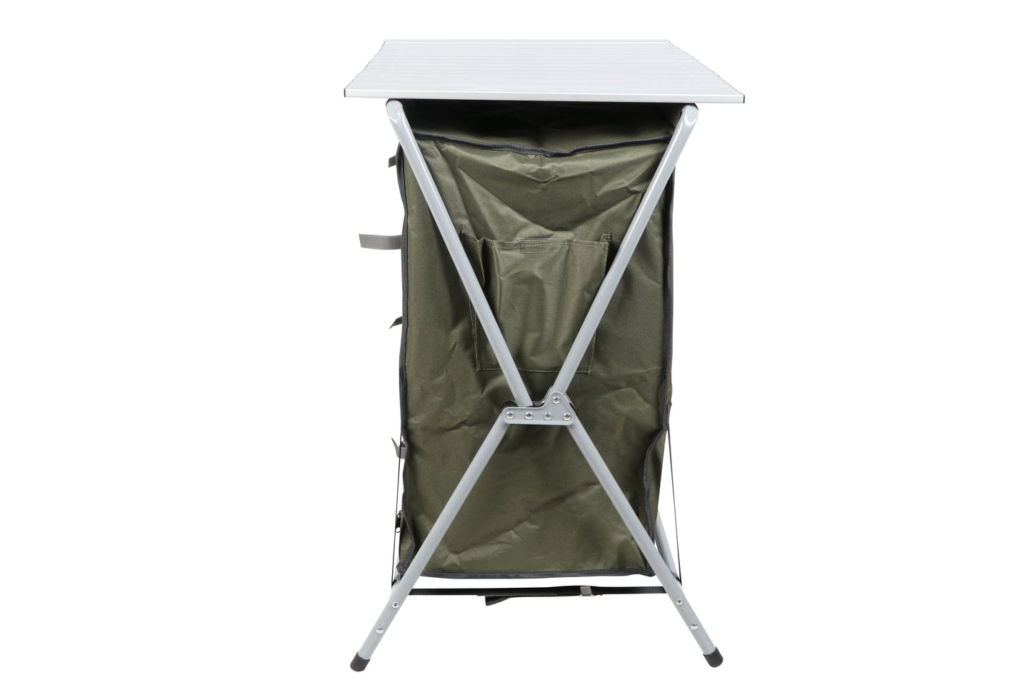 Camping Table, Gray, 34.2"Wx19.6"Dx31.5"H, New