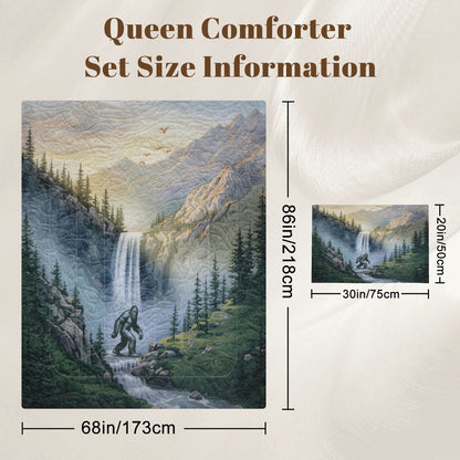Bigfoot Waterfall Twin Comforter Set Green - 3 PCS Set