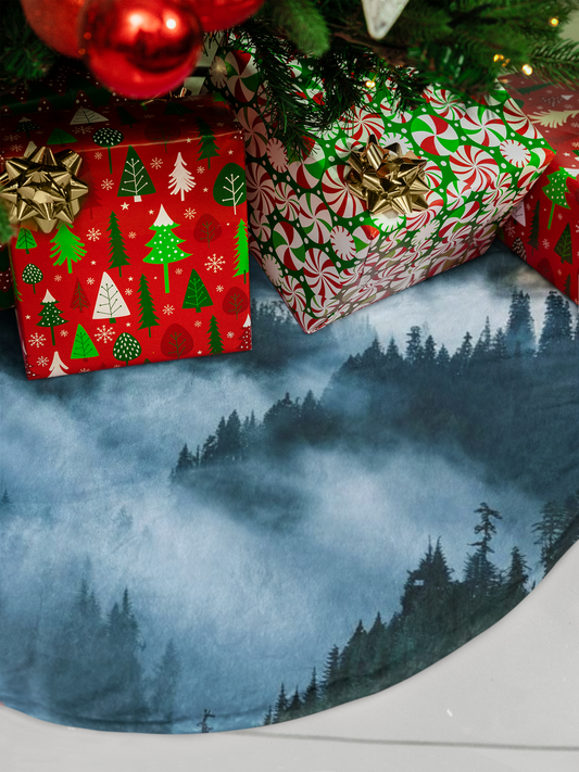 Foggy Mountain Christmas Tree Skirt