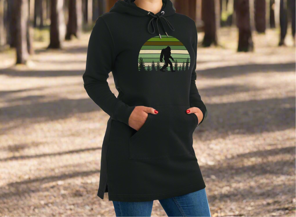 Bigfoot Retro Forest Streeter Hoodie Dress