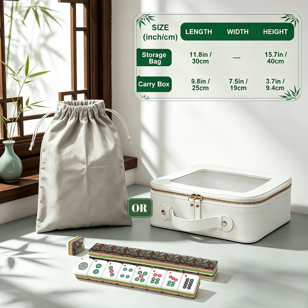 4 Layer Mahjong Tiles Set - Multiple Styles Available