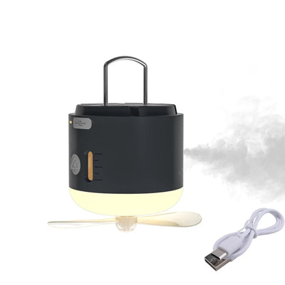 Electric Outdoor Portable LED Light with Ceiling Fan