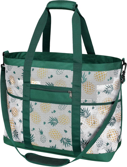 Mesh Beach Bag Family - Large Tote Bag for Cruise Pool Toys Beach Vacation Essentials