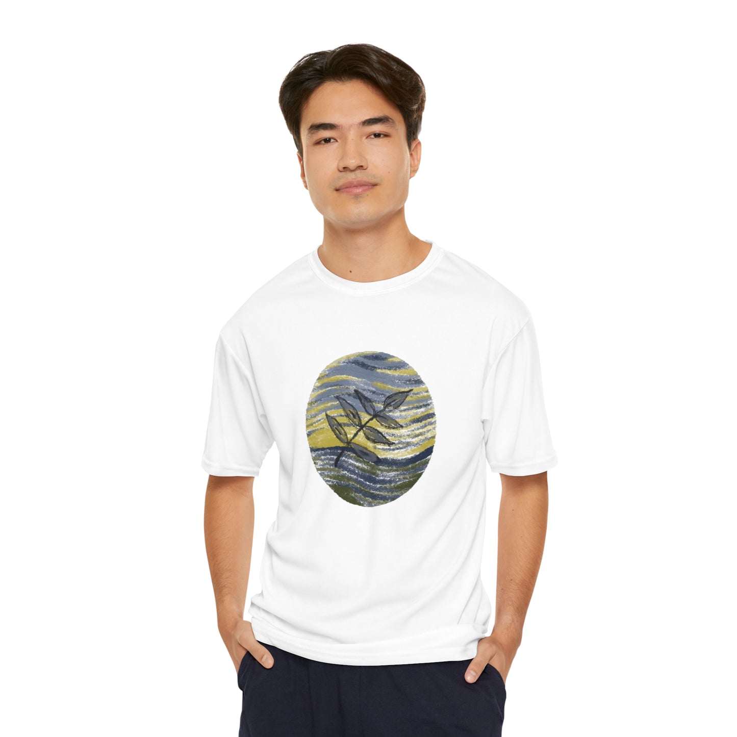 Fern Wave Men's Performance T-Shirt