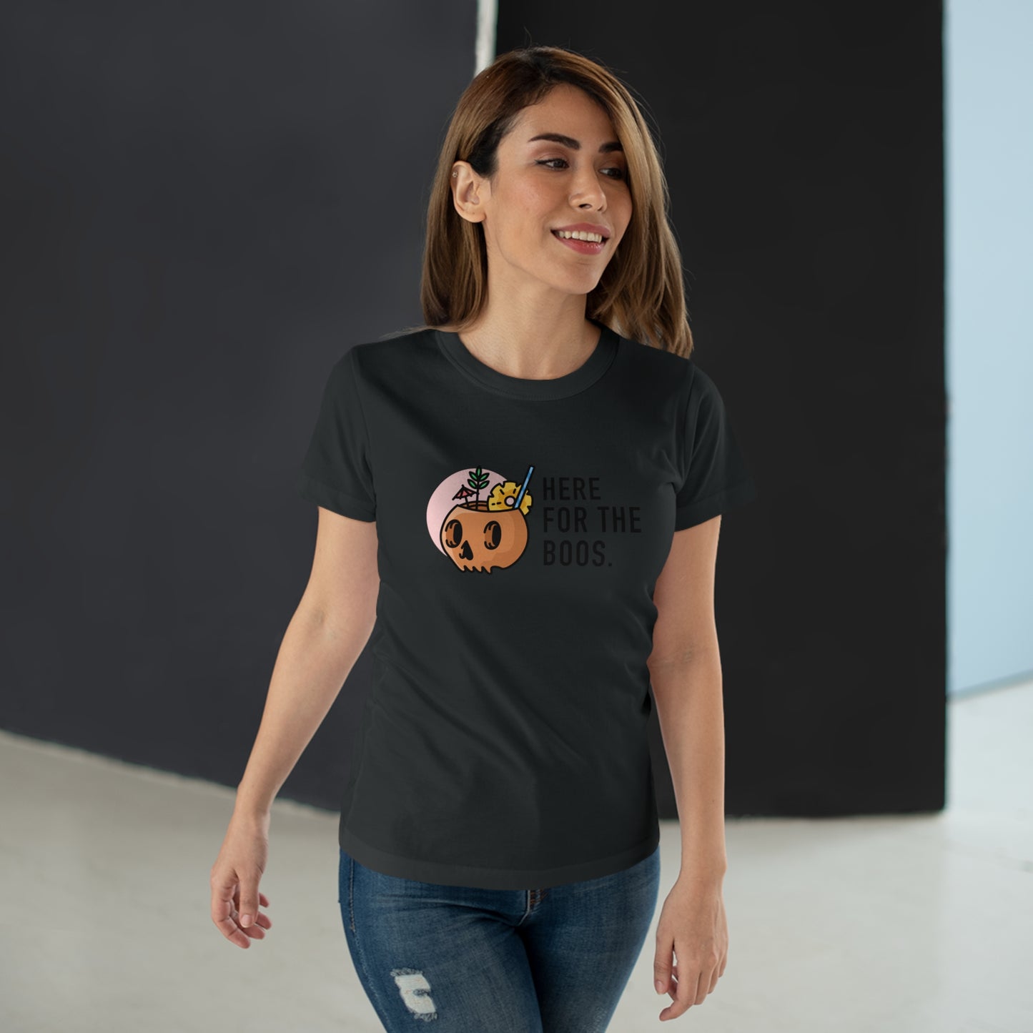 Here For The Boos - Women’s Maple Tee