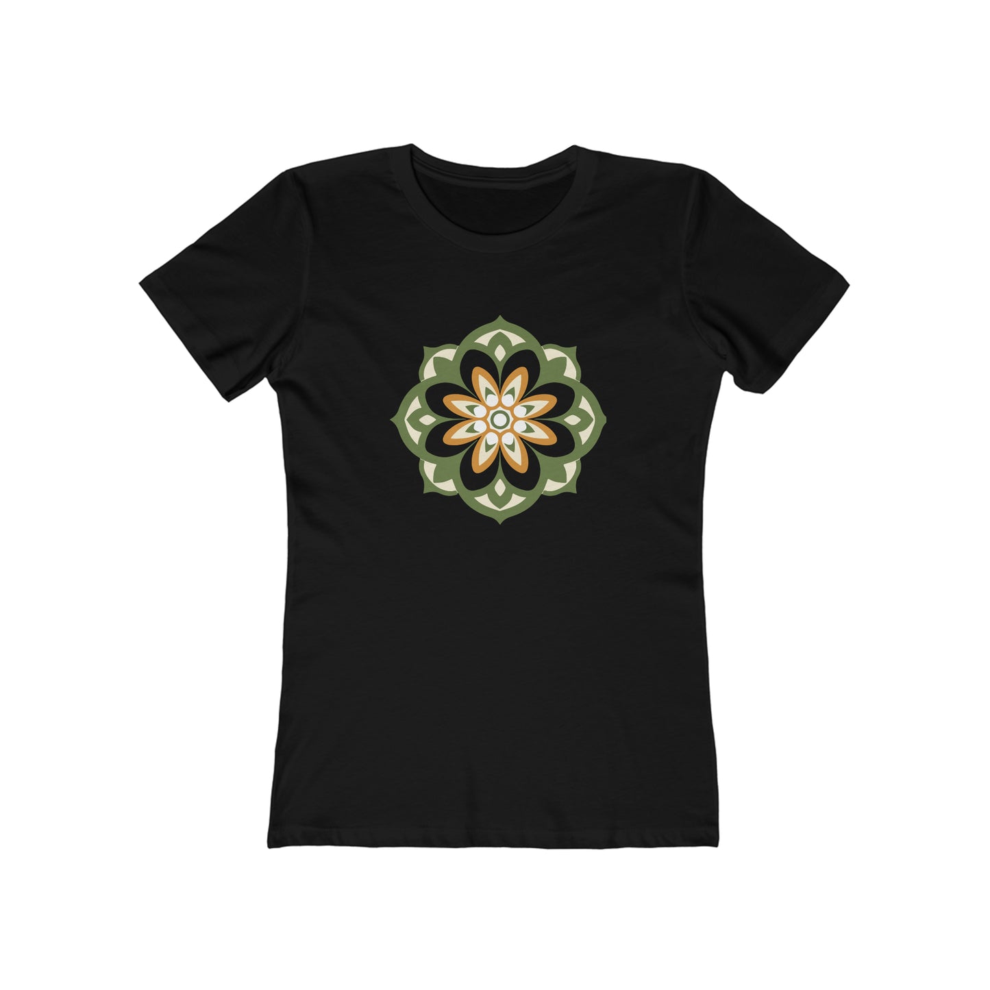 Green Irish Flower -The Boyfriend Tee for Women