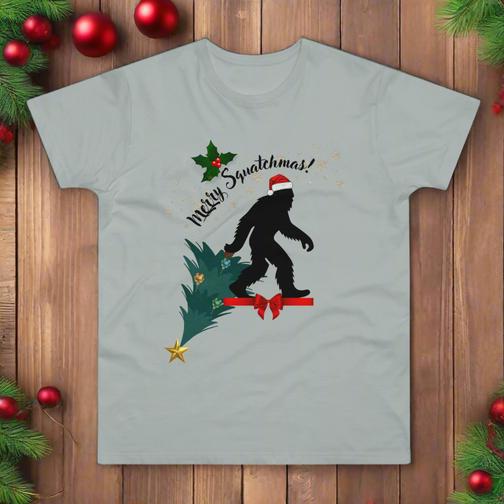 Merry Squatchmas T-shirt for Men