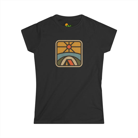 Retro Sunrise Camping Women's Tee