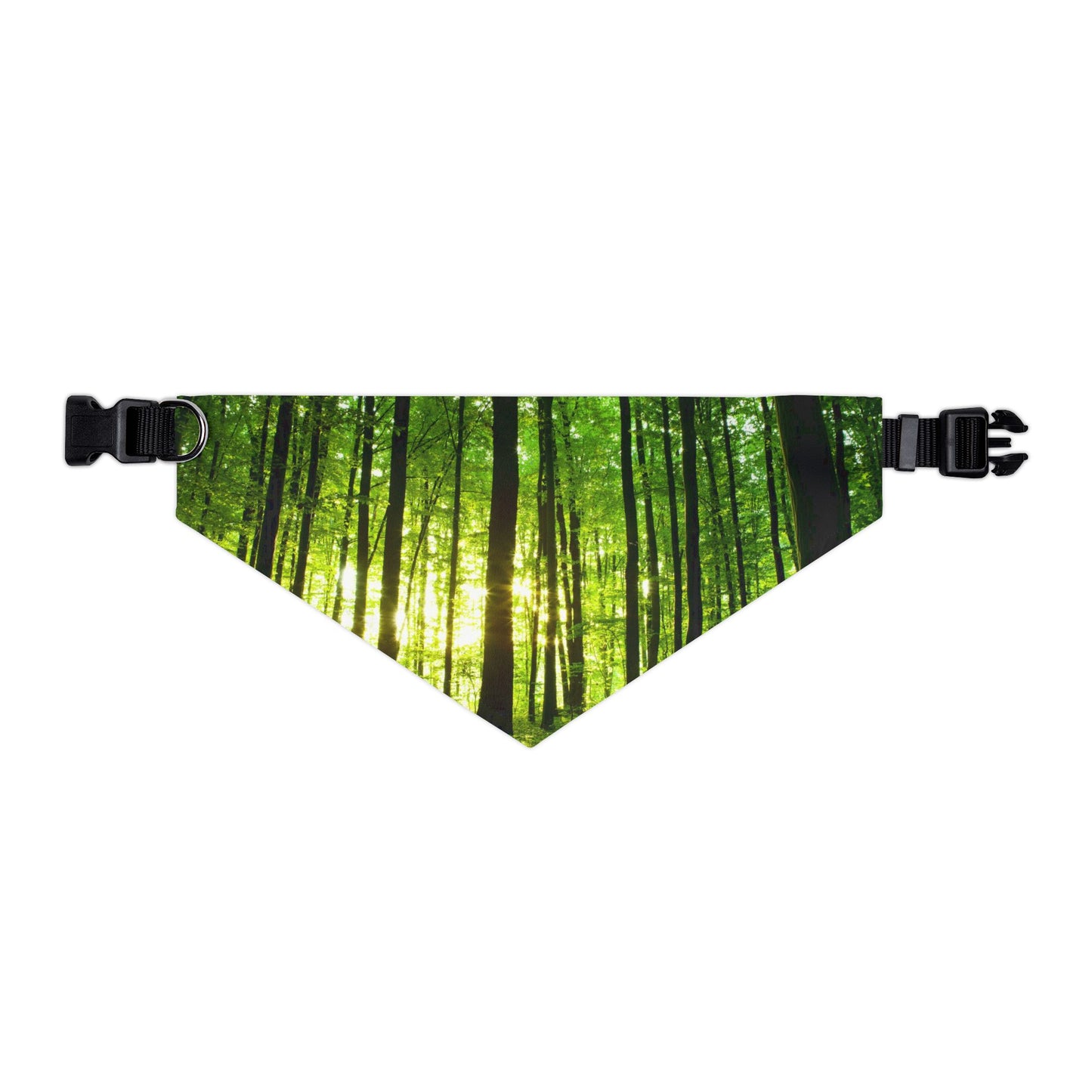 Pet Bandana Collar - Green Forest Design