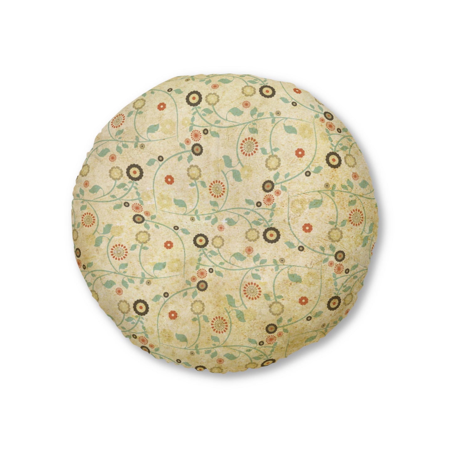 Vintage Days Tufted Floor Pillow, Round