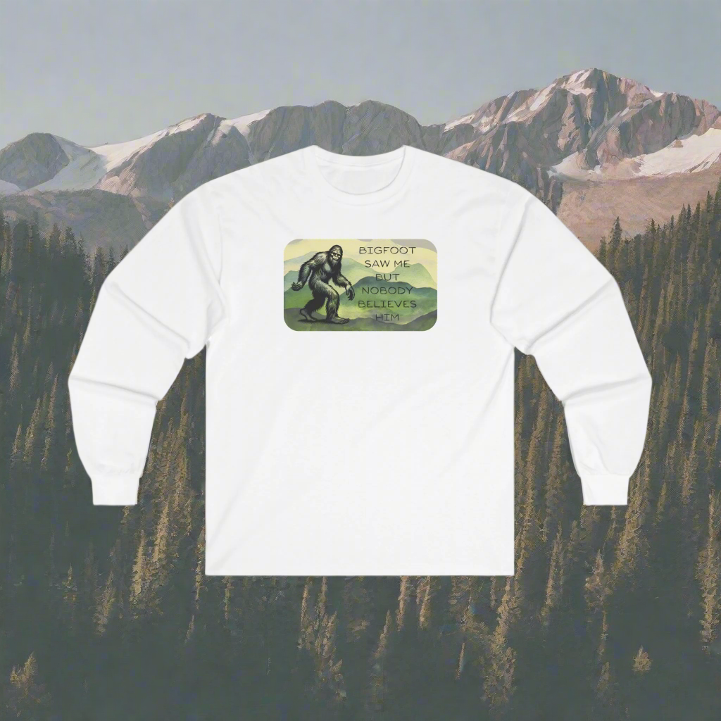 Bigfoot Saw Me - Long Sleeve Cotton Tee