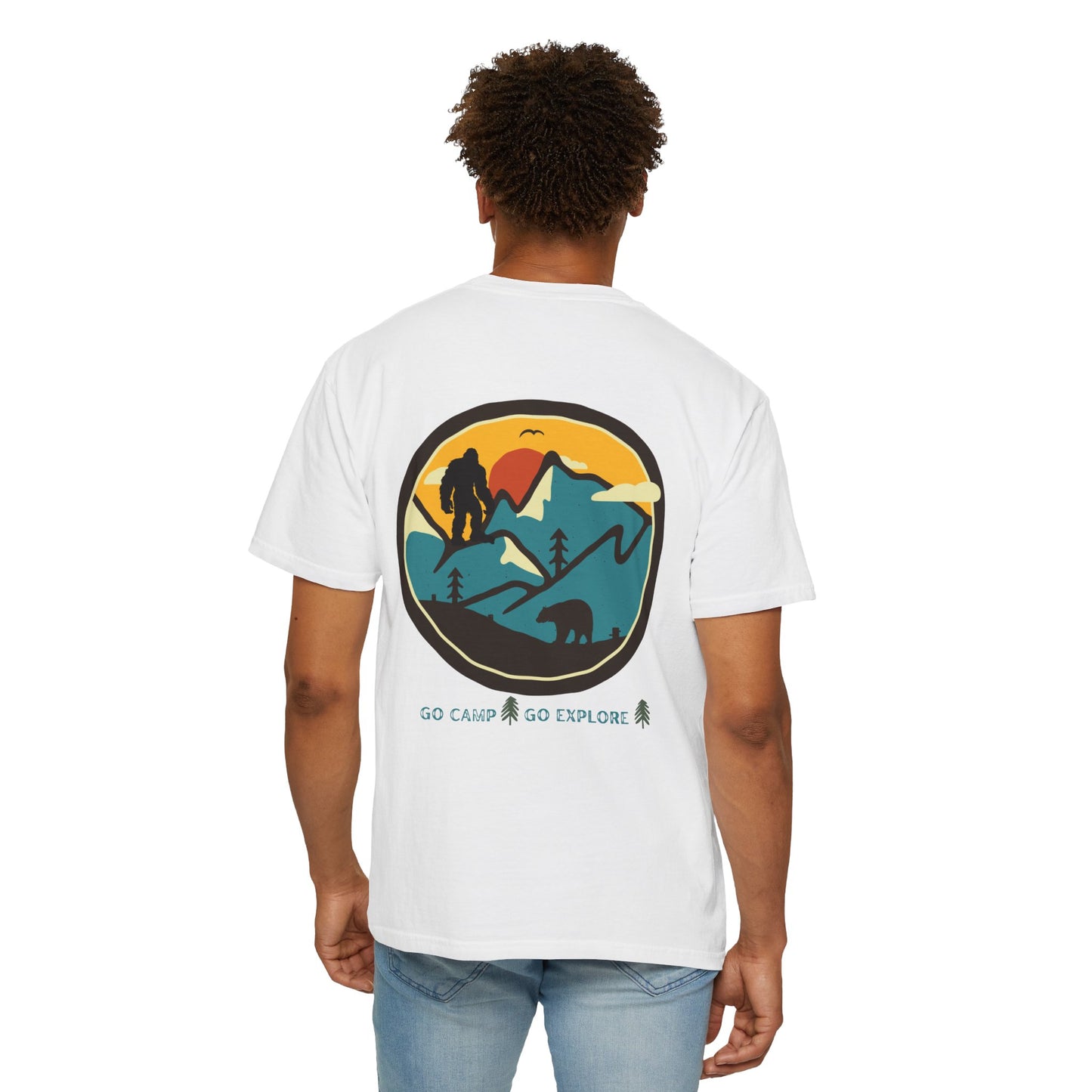 Bigfoot In the Mountains Unisex T-shirt