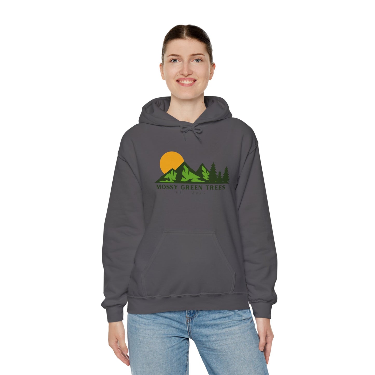 Mossy Green Trees - Unisex Hooded Sweatshirt