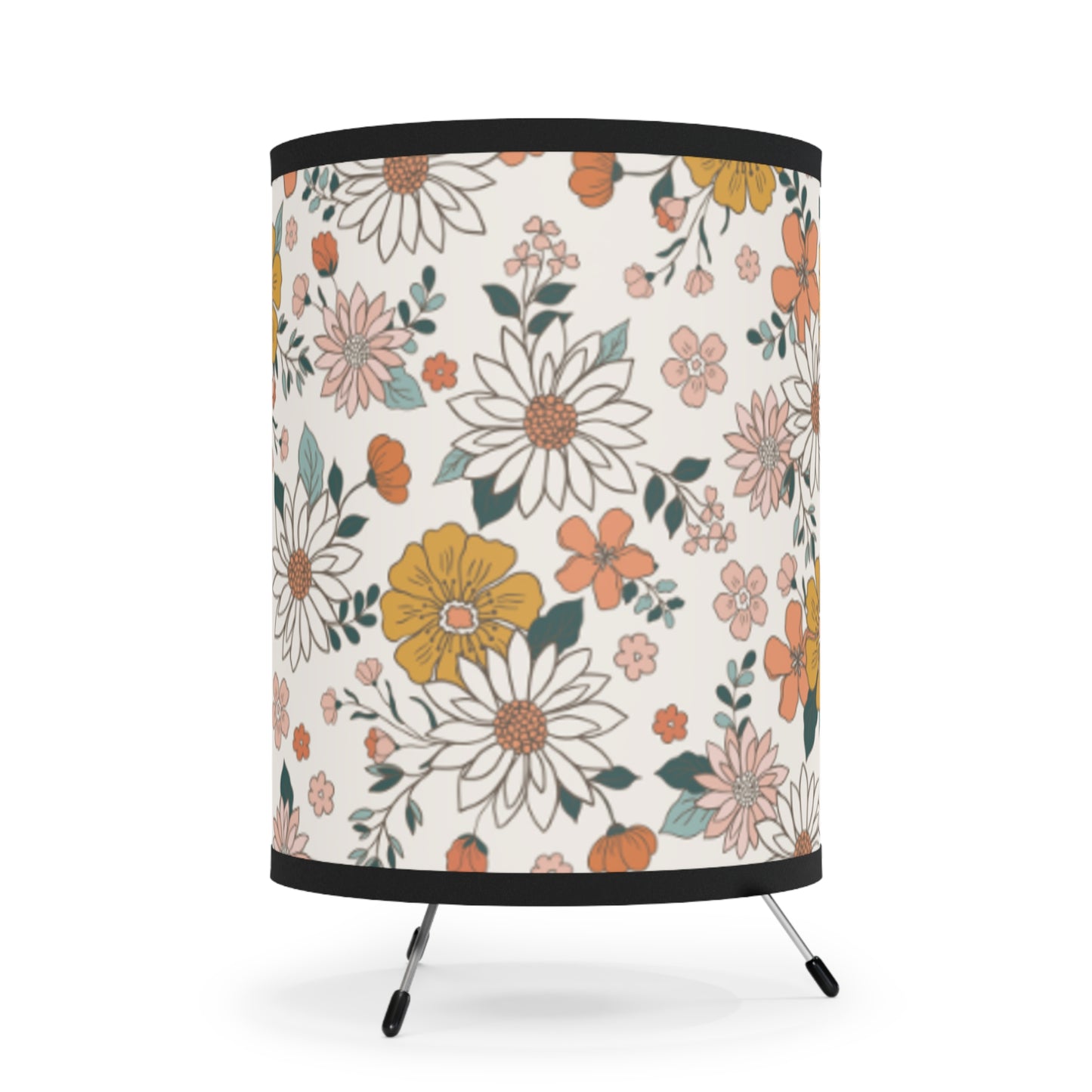 Retro Flower Tripod Lamp