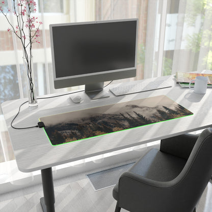 Gaming Mouse Pad - Fog Mountain LED Design