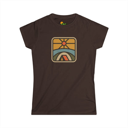 Retro Sunrise Camping Women's Tee