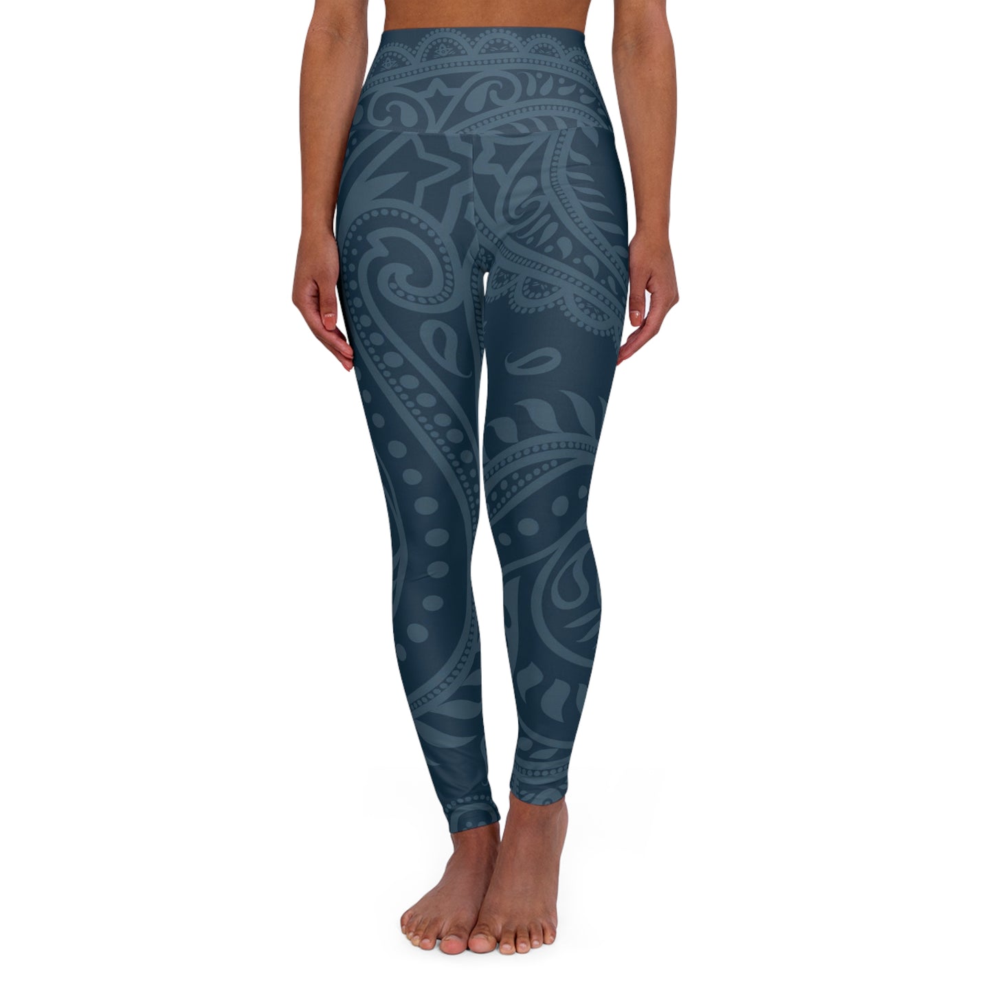 Paisley High Waisted Yoga Leggings