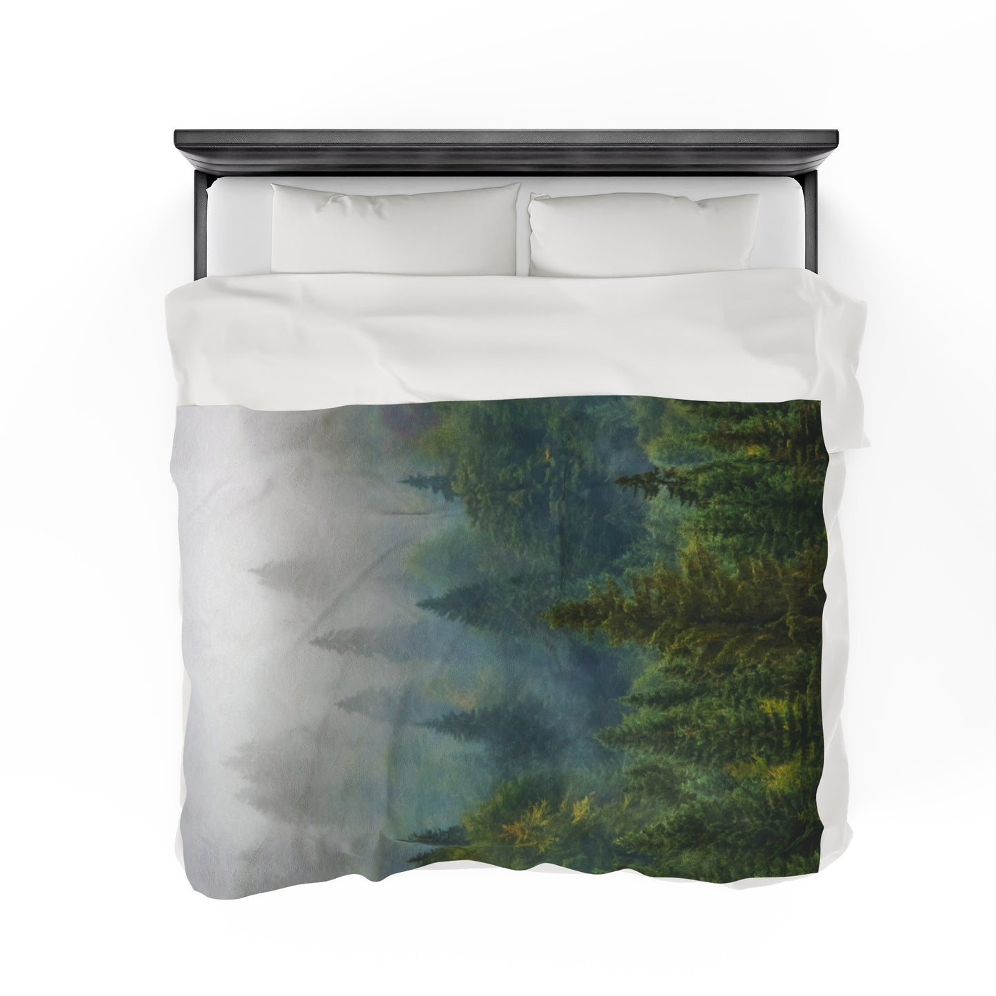 Fog Mountain Velveteen Plush Blanket