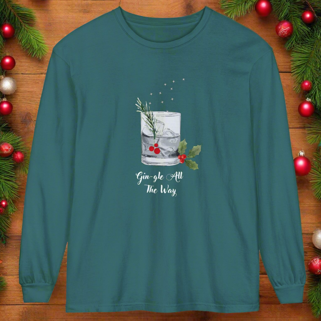 Gin-gle All The Way Long Sleeve T-Shirt