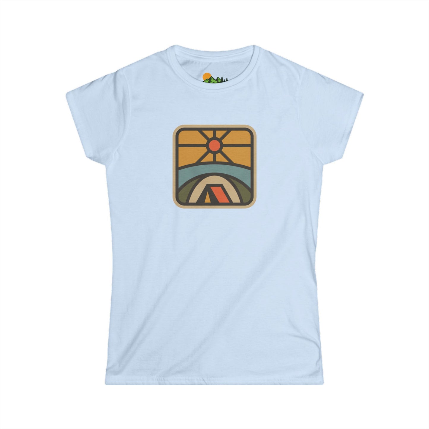 Retro Sunrise Camping Women's Tee