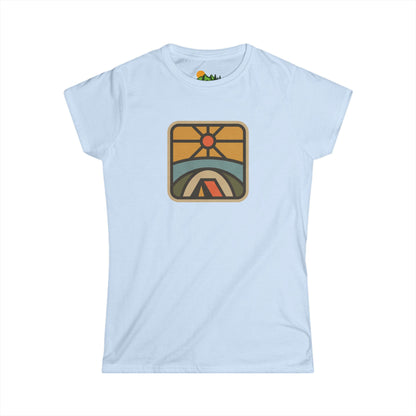 Retro Sunrise Camping Women's Tee