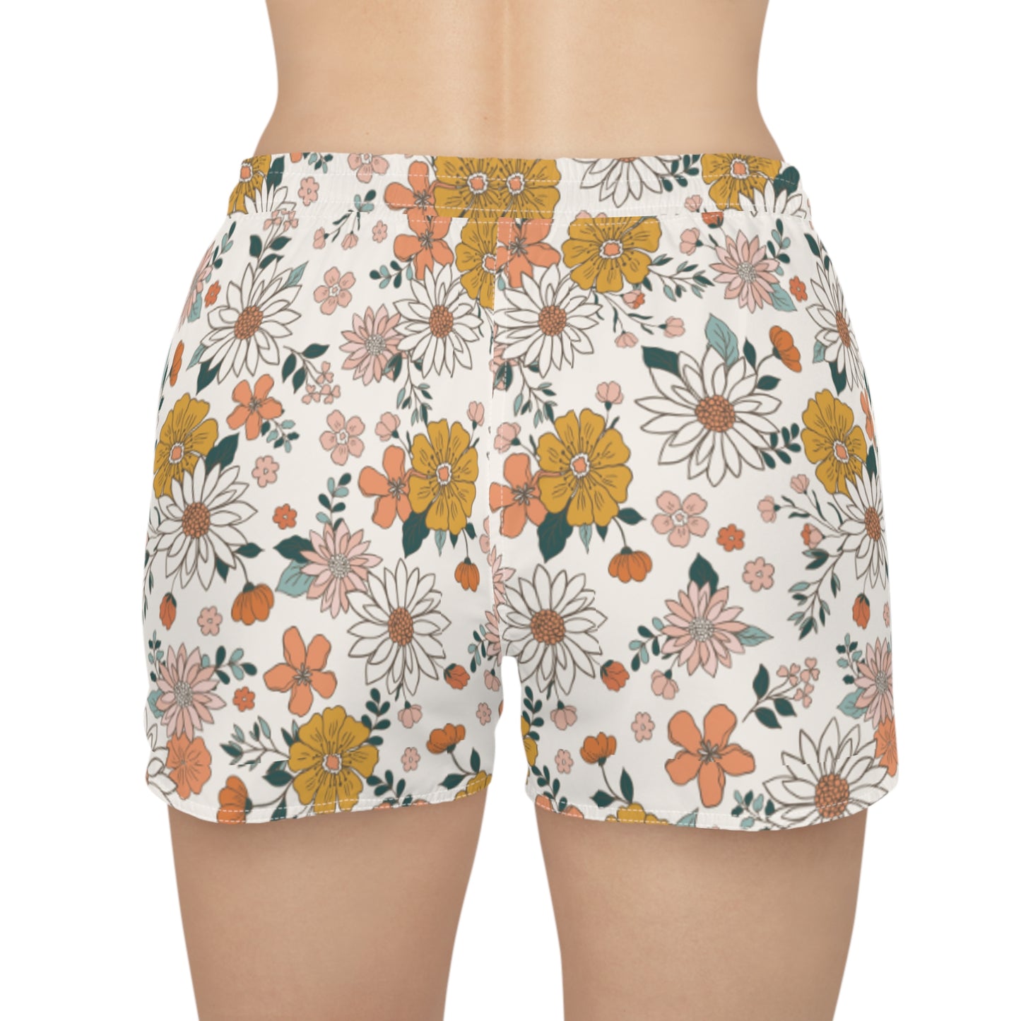 Retro Flowers Women's Casual Shorts