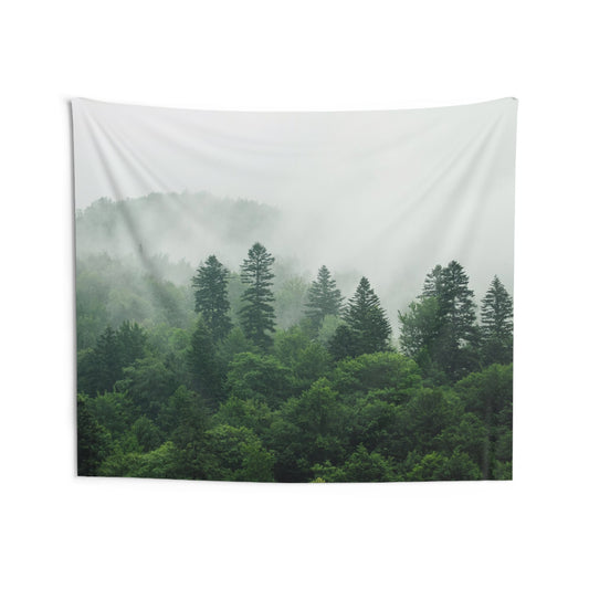 Foggy Mountain Indoor Wall Tapestries