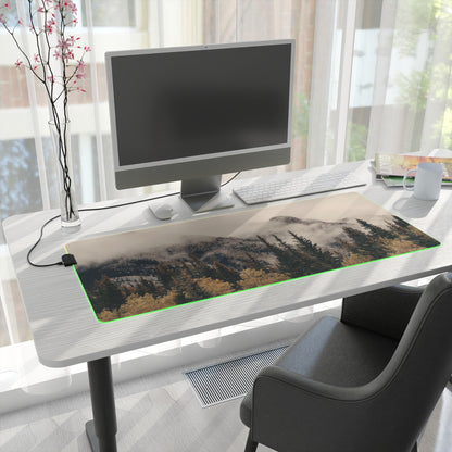 Gaming Mouse Pad - Fog Mountain LED Design