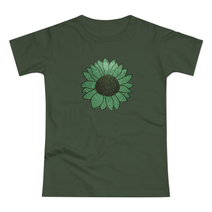 Green Flower Women's T-shirt