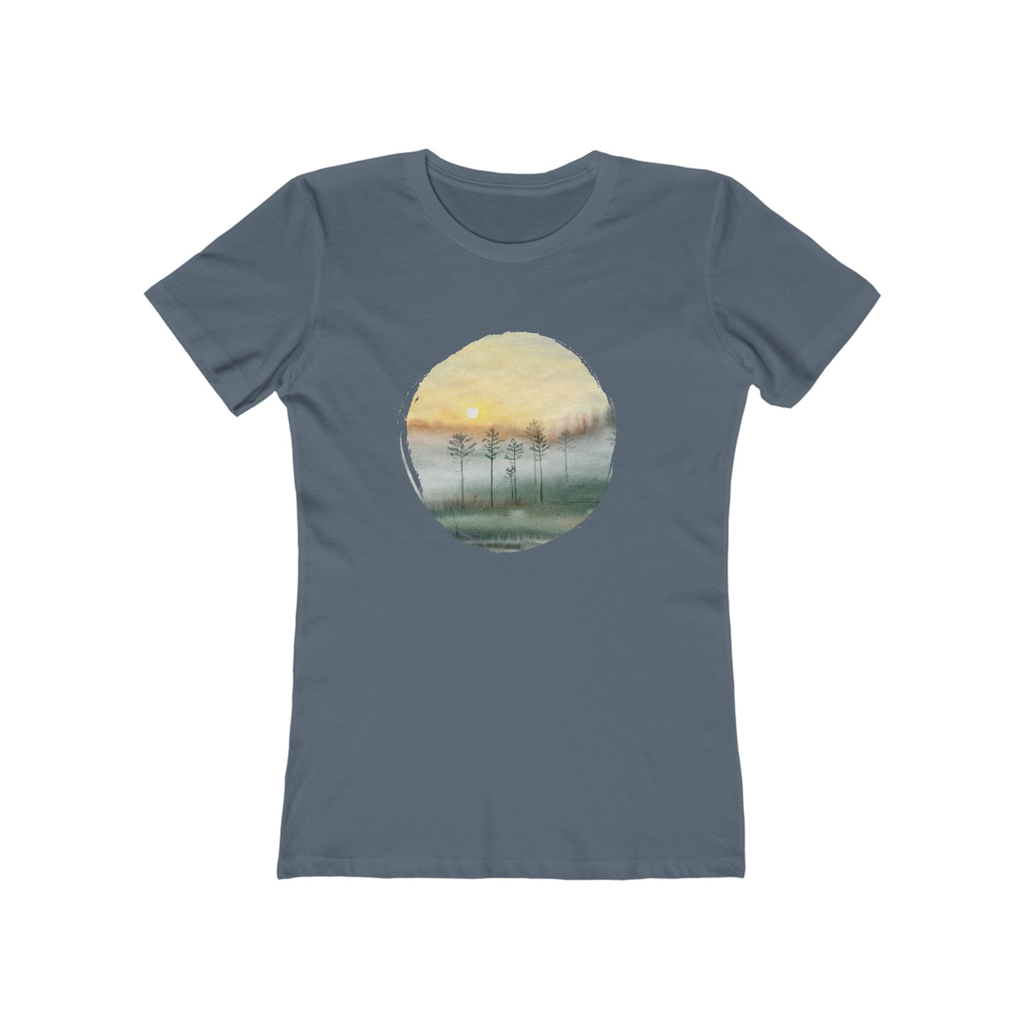 Cloudy Trees Tee for Women