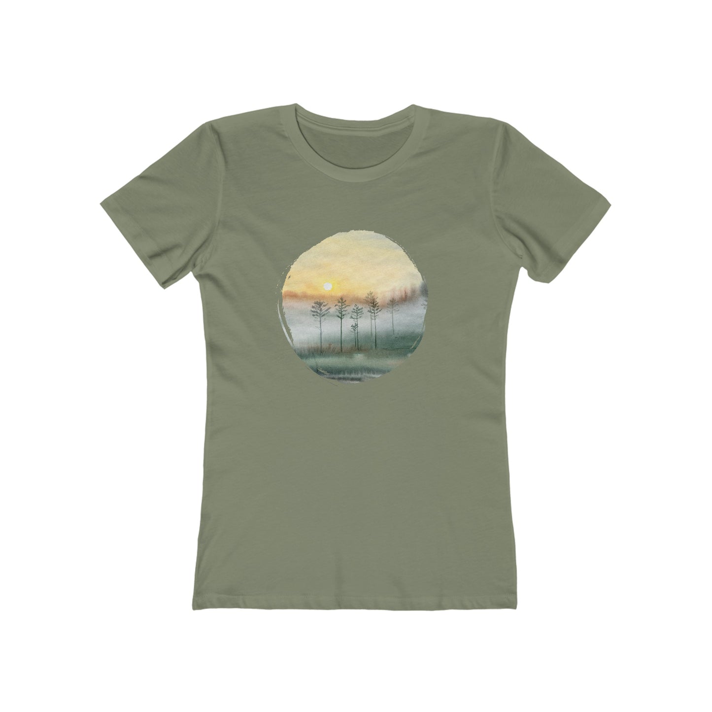 Cloudy Trees Tee for Women