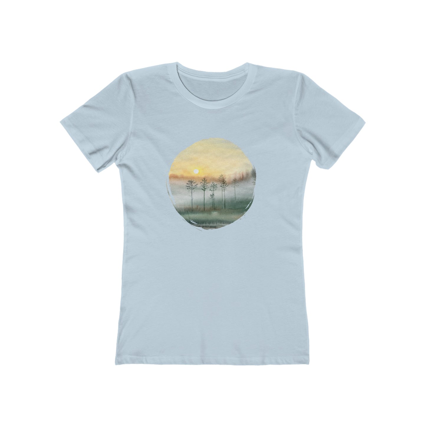 Cloudy Trees Tee for Women