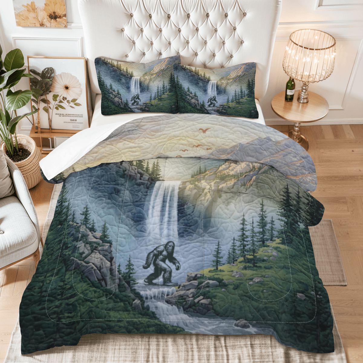 Bigfoot Waterfall King Comforter - 3 PCS Set