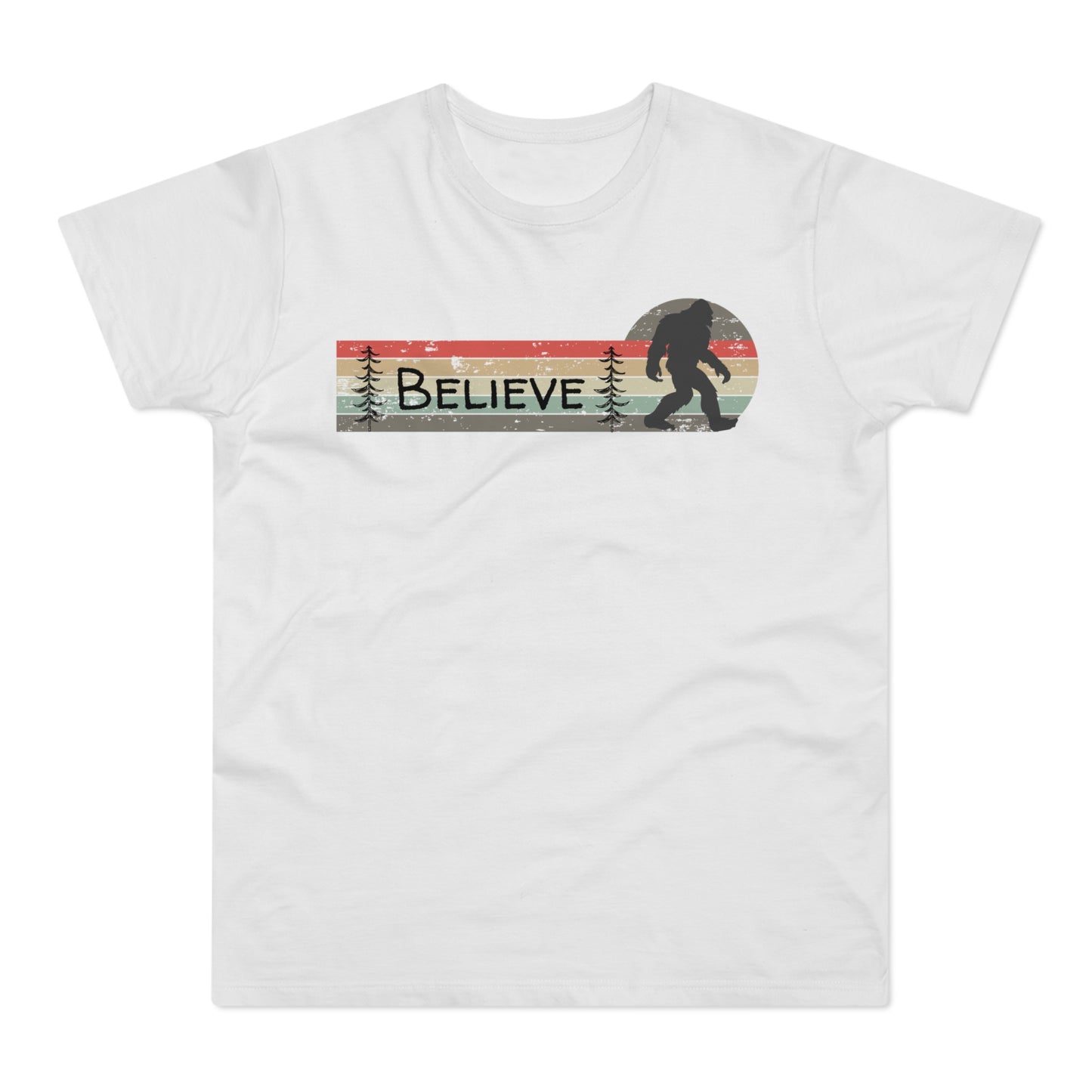 Bigfoot Believe Mountain Pine - Men's T-shirt