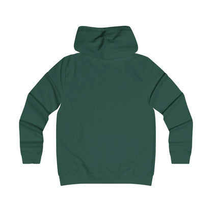 Green Flower Girlie Cut Hoodie