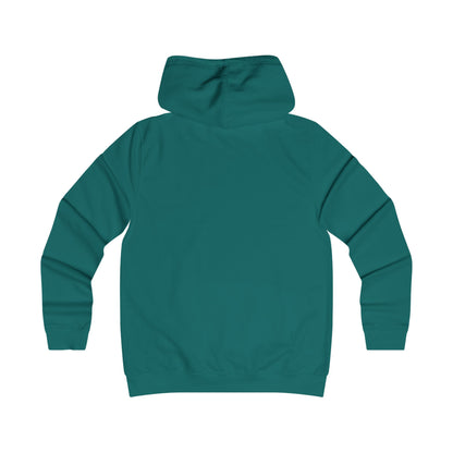 Green Flower Girlie Cut Hoodie