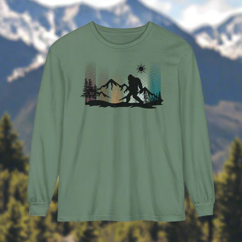 Bigfoot In the Woods - Long Sleeve Shirt