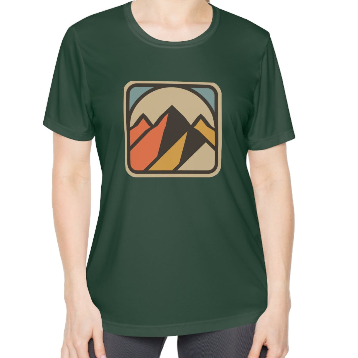 Retro Mountain Range Women’s Graphic T‑Shirt