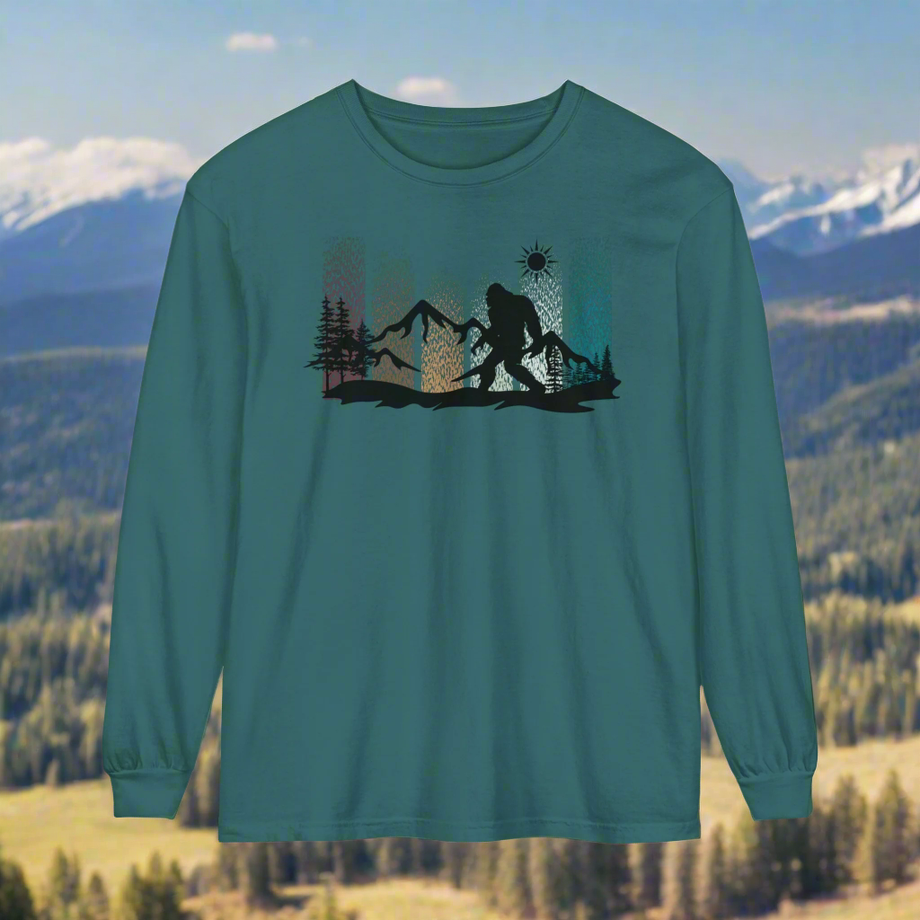 Bigfoot In the Woods - Long Sleeve Shirt