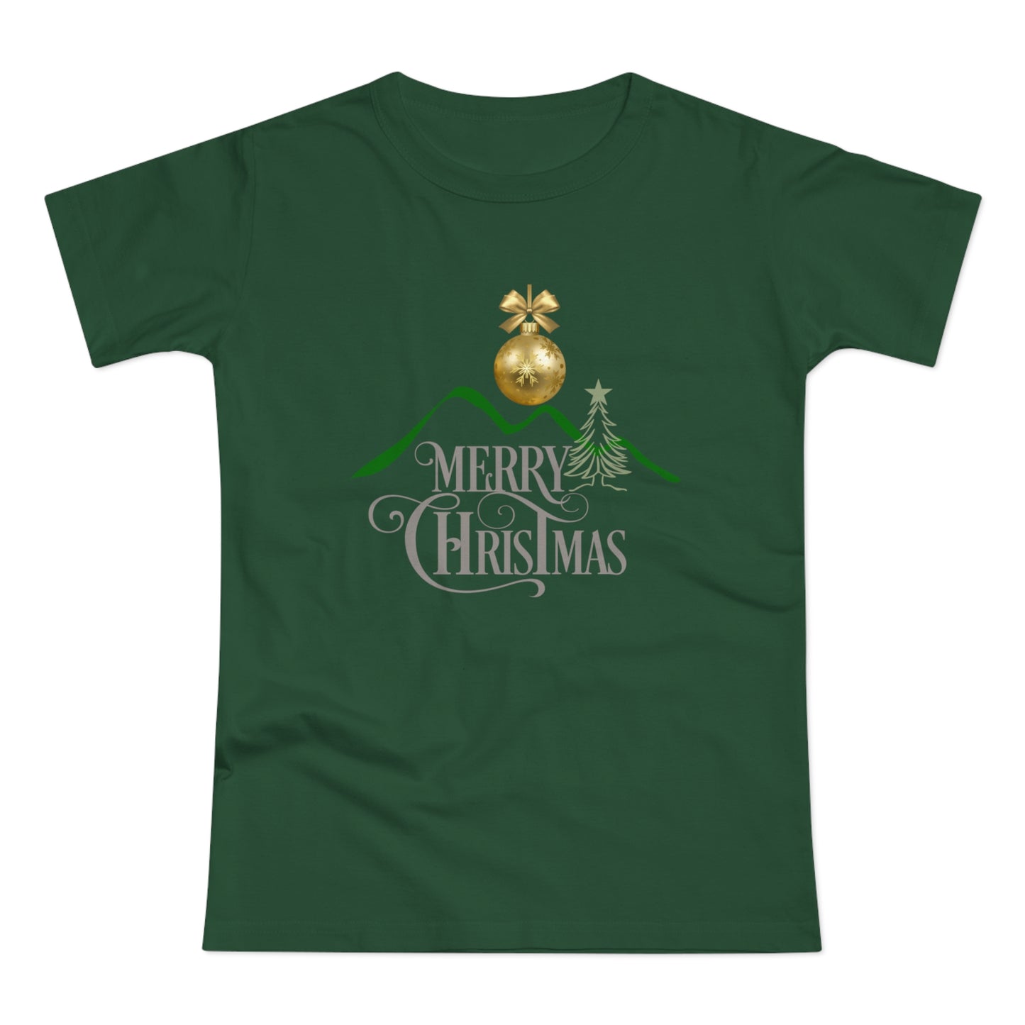 Merry Christmas Mountain Top Women's T-shirt