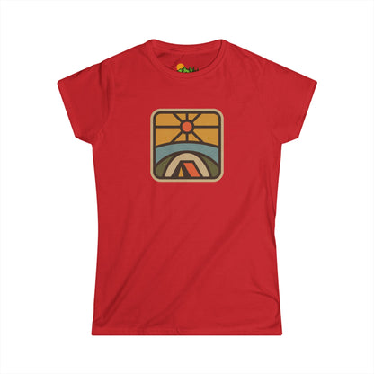 Retro Sunrise Camping Women's Tee