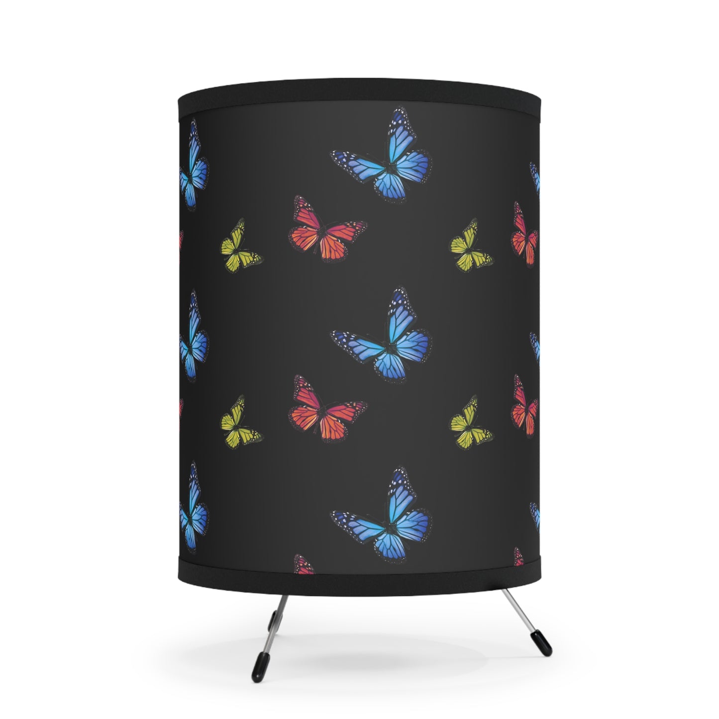 Butterfly Tripod Lamp with High-Res Printed Shade, US\CA plug