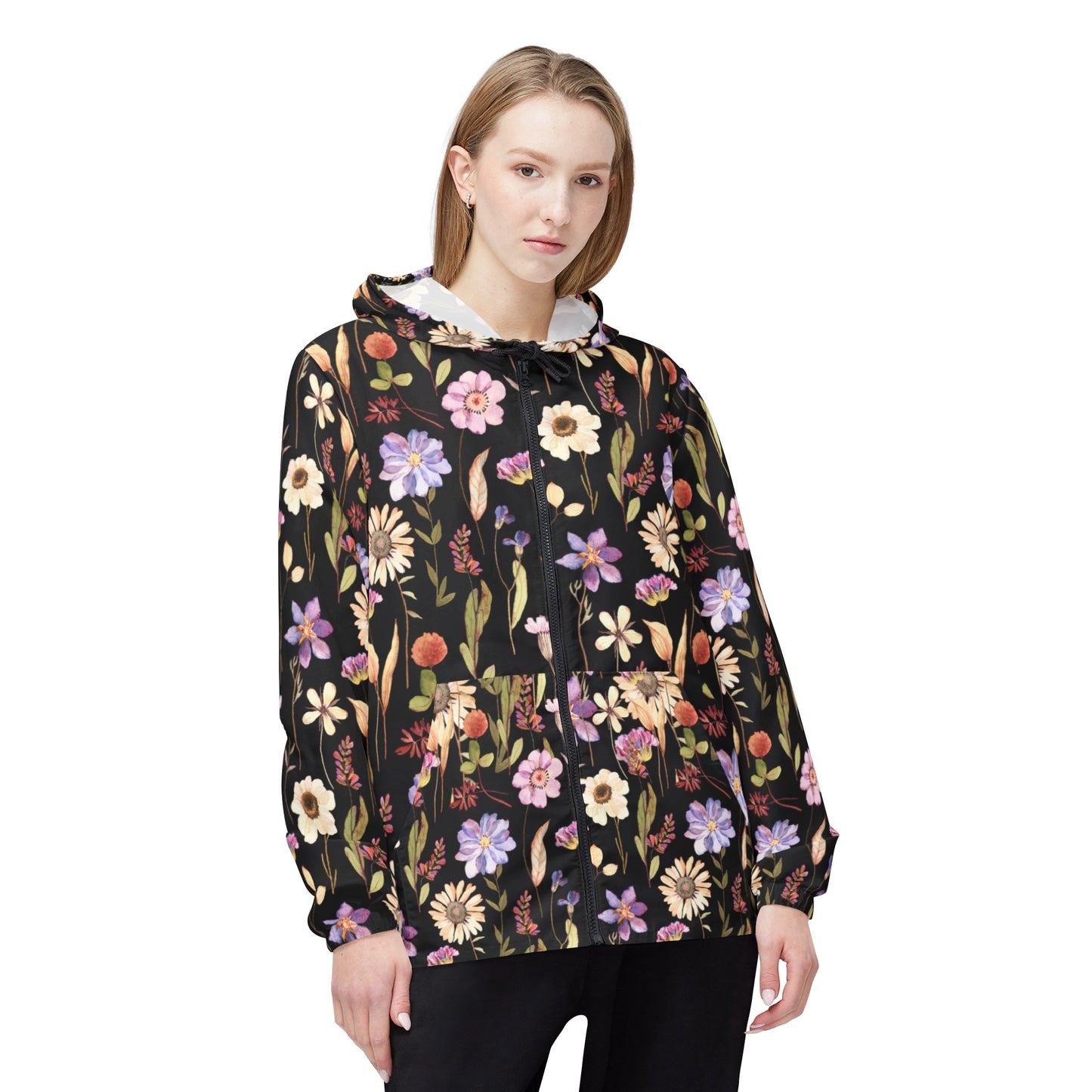 Flower Burst Windbreaker Jacket