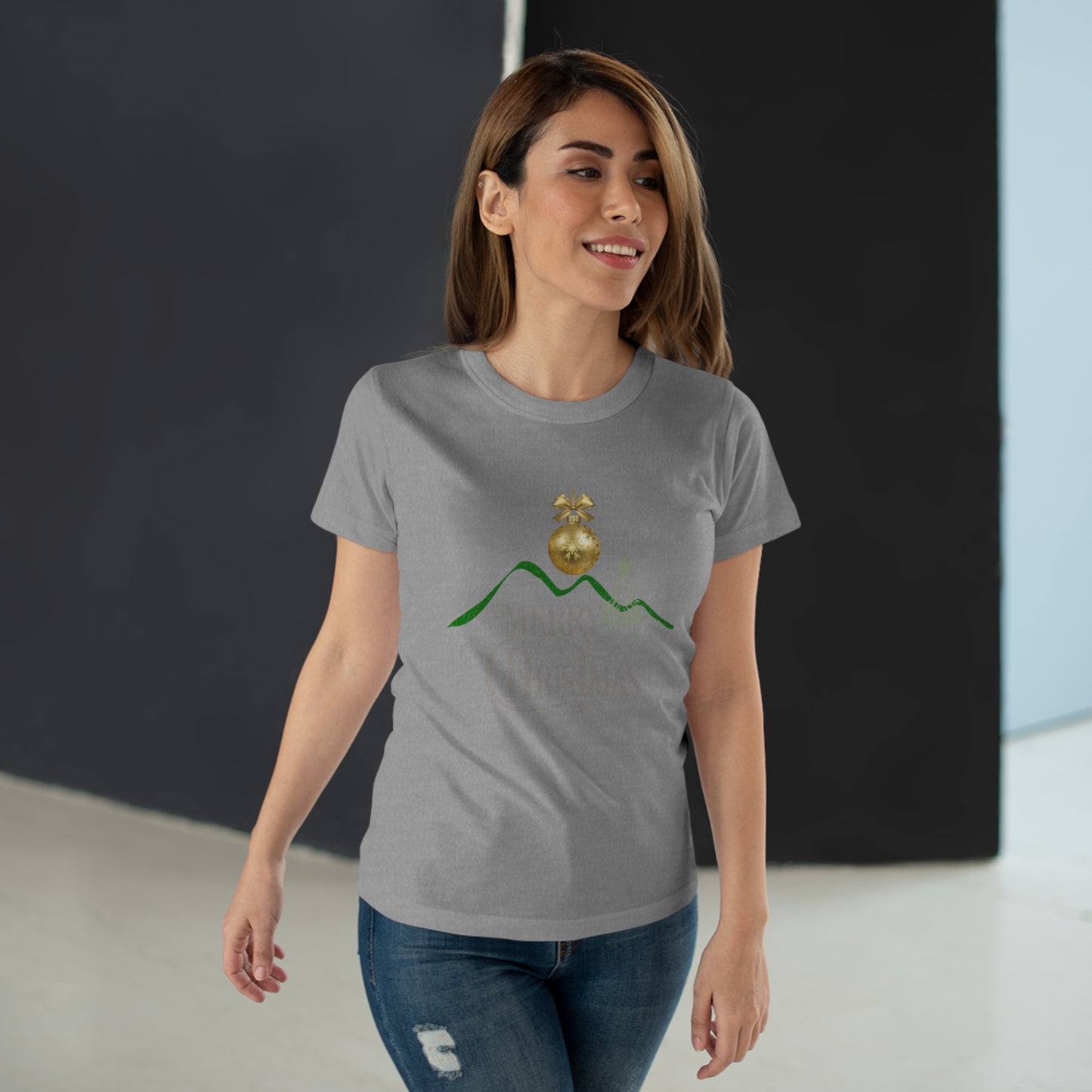 Merry Christmas Mountain Top Women's T-shirt