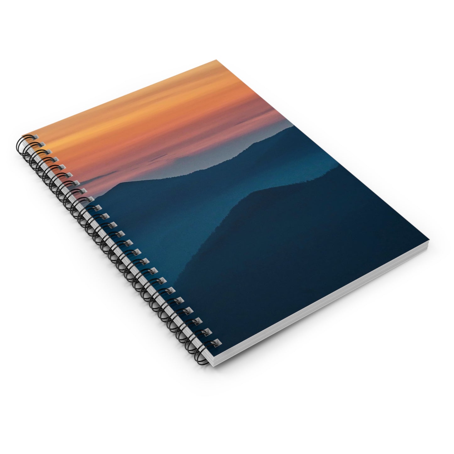 Mountain Sunset Spiral Notebook - Ruled Line